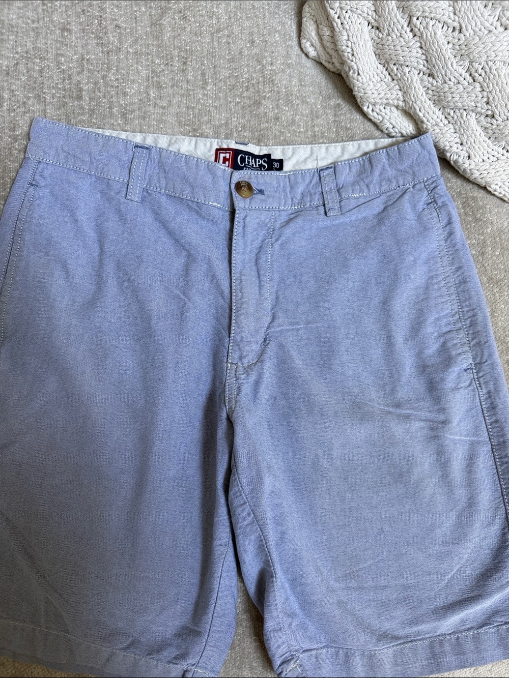 Chaps Men's 30 Blue chambray Shorts